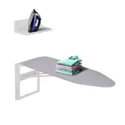 Ivation Ironing Board, Wall Mount Iron Board Holder & Iron Board with Shelf