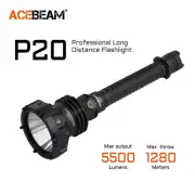 ACEBEAM P20 Professional Long Distance Flashlight 5500 lumens 1280 meters USB-C