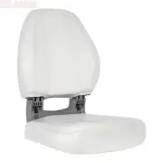 Deluxe Fishing Boat Locking Folding Seat White UV Treated Resistant
