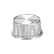 Potentiometer Control Knob ABS Guitar Knob 180 Degrees Rotary Knob Silver 1PCS