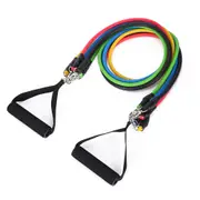 13X Strength Power Resistance Bands Yoga Pilates Strap Muscle Training Tubes Kit