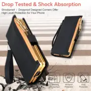 Zipper Leather Wallet Screen Protector Phone Case For Samsung Z Fold 4 3 2 5G
