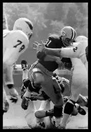 Green Bay Packers Fullback Jim Taylor during the St Louis Cardinal- Old Photo 9