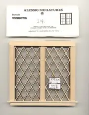 Window - Tudor Diamond Double - 2126 dollhouse miniature 1:12 scale USA made