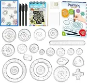 Spirograph Children's Spiral Designer Drawing Toy Set, Multifunctional Mandala Designer, Spiral Designer with Creatives, DIY Painting Starter Set, Puzzle Games for Children from 4 Years, Pack
