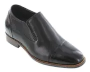 CALTO Y10657 - 3 Inches Elevator Height Increase Micro-Perforated Slip On Loafer