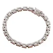 7.40 Ct Round Cut White Diamond Jewelry Tennis Bracelet 925 Sterling Silver