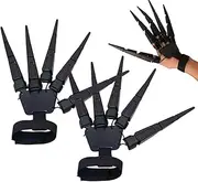 Finger Claws, Finger Extender Halloween Gloves, Halloween Articulated Fingers, Skull Fingers, Skeleton Bone Claw Hand for Halloween