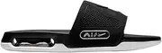 [Nike] Air Max Cirro Men's Slide, BLACK/BLACK-METALLIC SILVER-WHITE, 13 UK (14 US)