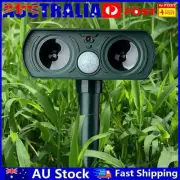 Solar Outdoor Animal Deterrent with Strobe Flashing Light for Garden Yard Farm A