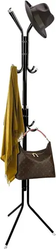 Coat Rack, Freestanding Coat Rack with 12 Hooks & 3 Tier Tree Coat Racks, Umbrel