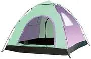Camping Beach Tent Outdoor Camping Tent Automatic Pop Up Tents Waterproof Anti UV Sun Shade 3-4 Person Family Tents Outdoor Tent For Hiking Camping Fishing Beach (Color : Orange Green) For Outdoor Hik