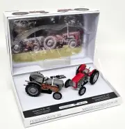 UH 1/32 Massey Ferguson FE35 & MF35 1957 Grey & Red Diecast Model Tractor Set