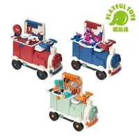 在飛比找momo購物網優惠-【Playful Toys 頑玩具】3IN1滑行火車家家酒(