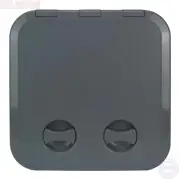 Access Hatches 380mm x 380mm Grey Square Double Handle Boat Caravan RV Motorhome