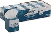4636014 Ps Ultra Facial Tissue, 2-Ply, White, 7 3/5 X 8 1/2, 96/Box, 10 Boxes/Ca