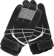 Generic 1 Pair Professional Football Goalkeeper Gloves for Slide Training Gloves with Strap Comfortable PU Material Mesh Design for Dry Hands Durable Sports Protection