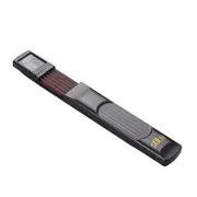 6-String Pocket Guitar Chord Trainer Folk Guitar Practice Tool Gadget 6 Frets with Rotatable Chords dark gray