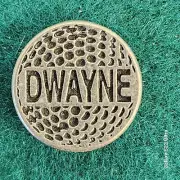Personalized Metal Golf Ball Marker for Dwayne