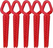 Nail Polish Protector for Fingers, Finger Skin Protector Clip Set of 5, 3D Print Reusable Nail Guards to Prevent Leakage for Home Manicure Salon Party Everyday Wear