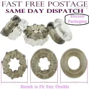 Cock Ring Mens Penis Donut Rubber Stretchy Enhance Erection Health Sex Aid Adult