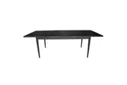 Claire Dining Table Extendable 170-230cm Solid Oak Wood Furniture - Black