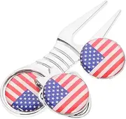GOOHOCHY 1Set Delicate Divot Tool Professional Golf Accessories with Portable Ball Marker and Hat Clip for Outdoor Golfing Golf Enthusiasts