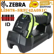 Zebra LI3678-SR3U4210S1C Wireless 1D Barcode Scanner W/ USB Cable, Cradle, PSU