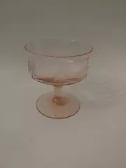 Vintage Pink Depression Glass Stemware Dessert Cups set of 6