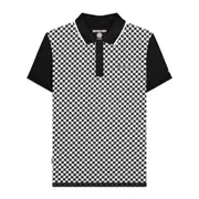 Lambretta Mens SS25 Two Tone Big & Tall Polo Shirt