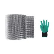 6 inch x 50 feet Aluminum Gutter Guard, Leaf Filter Gutter Protection Roll Al...