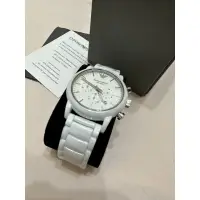 在飛比找蝦皮購物優惠-全新正品 全體陶瓷錶 白色 阿曼尼 男女錶 EMPORIO 