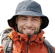 [TOP-EX] XL/XXL Mens UPF 50+ Sun Hat, Waterproof Bucket Hat for Walking Golf - Rain Hats - Adjustable | Packable | Windproof