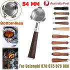 Coffee Bottomless Naked Portafilter Wood Handle For Breville Espresso Machine