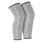 38cm Cut Resistant Meg Sleeves Bite, 1Pair Thin Skin Protective Sleeves, Gray