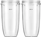 2 Pack Replacement 32oz Blender Cups For Nutribullet 600W 900W Models