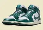 Nike Air Jordan 1 Mid Sail Oxidised Green Shoes Sneakers Womens Size US 6.5 New✅