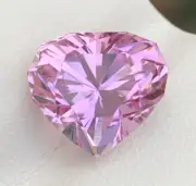 6.00Cts Heart Shape Faceted Kunzite Gemstone