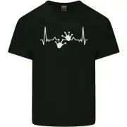 Lizard ECG Gekko Pulse Iguana Gecko Kids T-Shirt Childrens