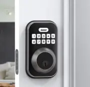 MASOANT Electronic Keyless Keypad Deadbolt, Anti-Peeping Password, Matte Black