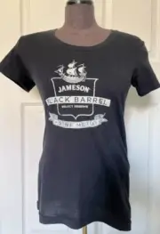 Brand New JAMESON Irish WHISKEY Black Barrel Super Soft T Shirt Ladies Large