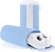 Teletrogy Shoes Washing Machine Bag, Laundry Bag Shoe Washing Bag for Washer and Dryer, Plush Fibers Shoe Cleaning Bag Reusable Sneaker Tennis Shoe Mesh Laundry Bags for All Shoes, Blue 2Pcs