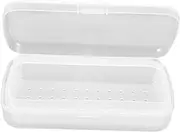 OHPHCALL Box of Manicure Tools Nail Organizer Nail Bits Clear Tray Organizer for Nail Tweezers Tray Nail Soak off Nail Art Tools Tray Pro Tools Pp Transparent