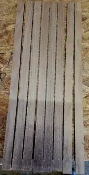 BEAUTIFUL EIGHT (8) PIECE LOT BLACK WALNUT BLANKS LATHE WOOD 36" X 1" X 1/2"
