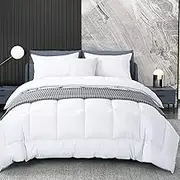 Luxton Warm Bamboo Quilt - Single 800GSM Breathable Bamboo Microfibre Filling Doona for Winter (Single Size)