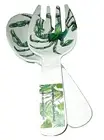 TOMMY BAHAMA Melamine Salad Serving Fork And Spoon 2 Pc.Set CRAB