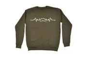 Mustache Pulse - Funny Novelty Sweatshirt