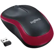 Logitech M185 Wireless Mouse Black/Red