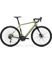 Merida eSilex 400 Electric Gravel Bike Low Key Green/Brown