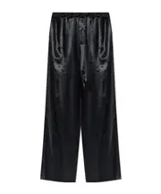 Elastic waist casual pants IT40,IT42 BLACK